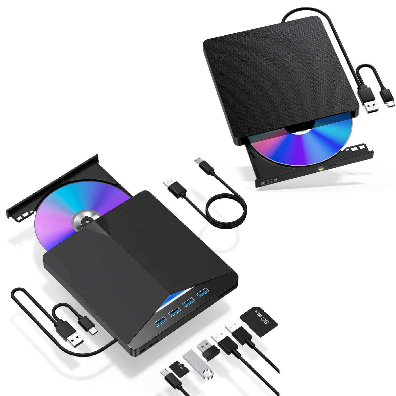 External Blu ray Drive & External CD/DVD Drive for Laptop