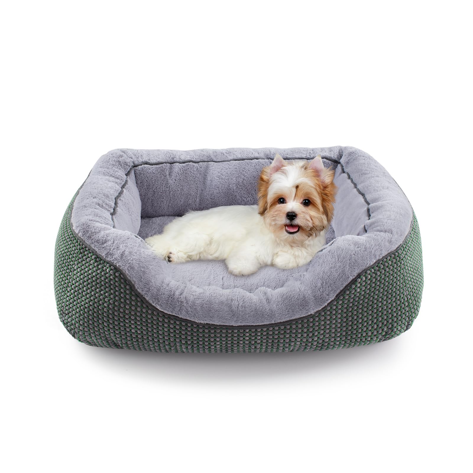 INVENHO Small Dog Bed Orthopedic Warming Soft Calming Sleeping Durable with Anti-Slip Bottom