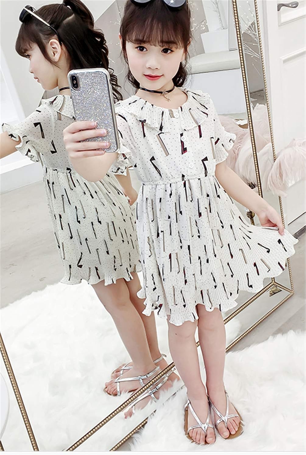 高級品市場 イダク 女の子 半袖ワンピース 通園 通学 可愛い ワンピース 発表会 パーディー 演奏会 フォーマル 110 160cm Correiodecarajas Com Br