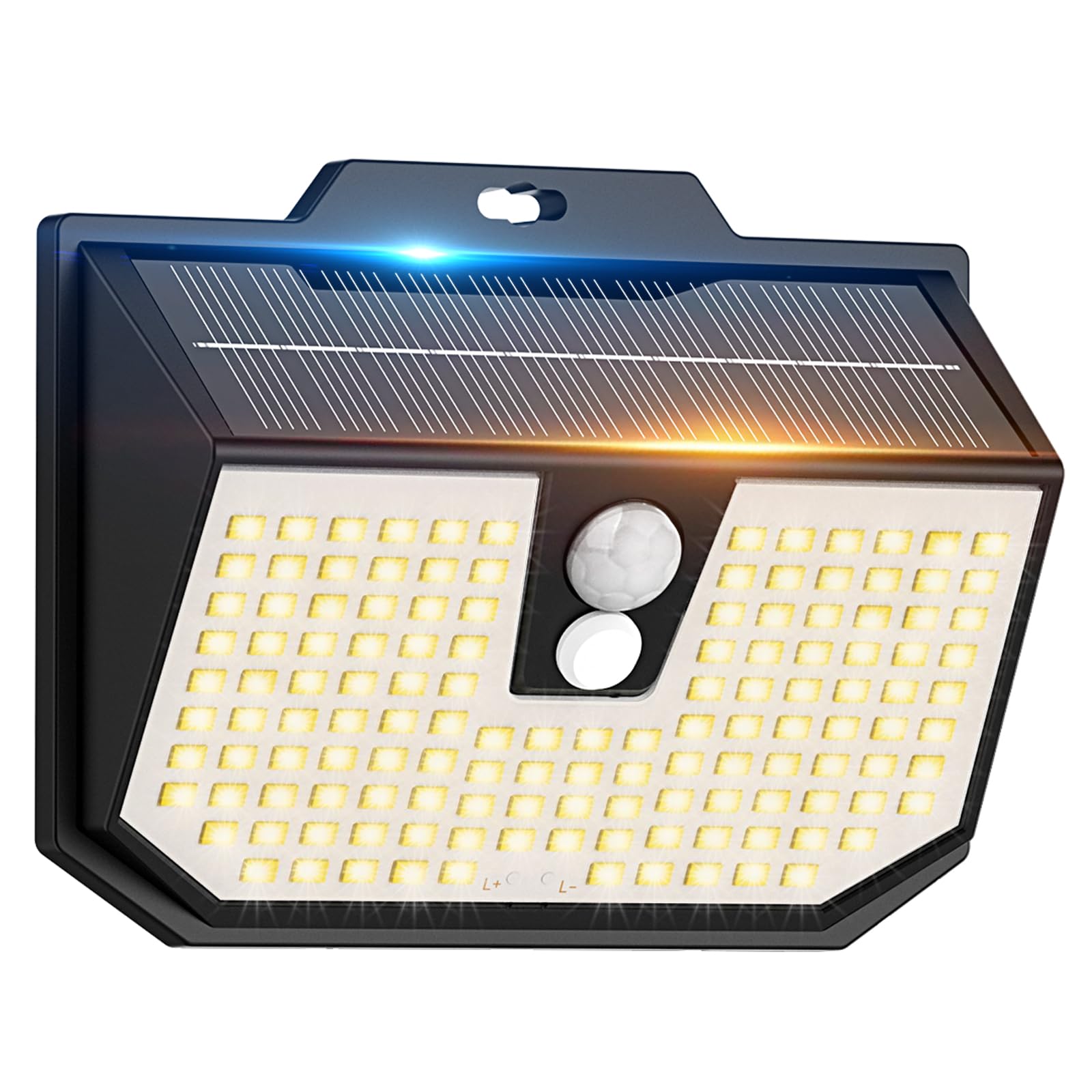 Yolsunes Solarlampen für Außen mit Bewegungsmelder, 3 Modi Solarlampe Außen Superhelle LED Solarleuchte Outdoor IP65 Wasserdichte Solar Wandleuchte für Hof Garten Stufen Garage