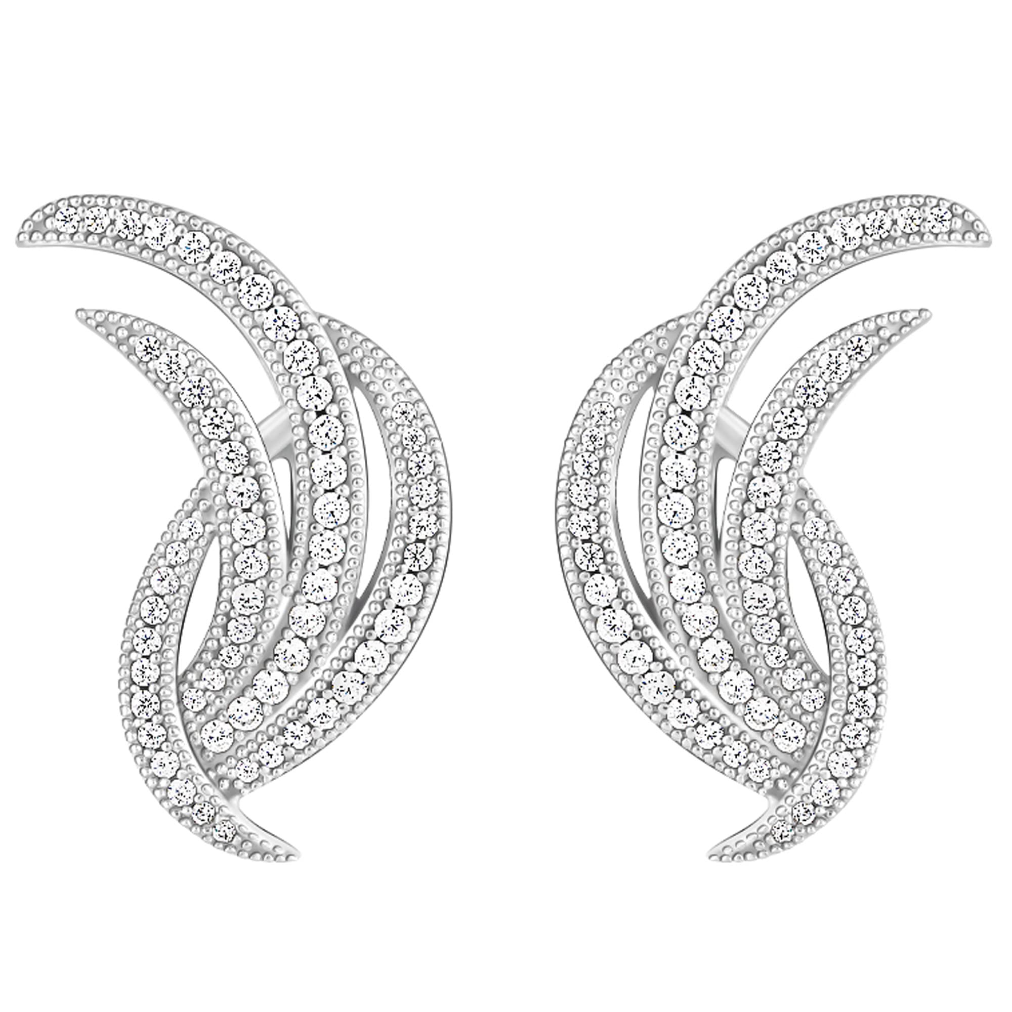 GIVA925 Silver Way Of The Vine Earrings | Studs to Gift Women & Girls | With Certificate of Authenticity and 925 Stamp | 6 Months Warranty*