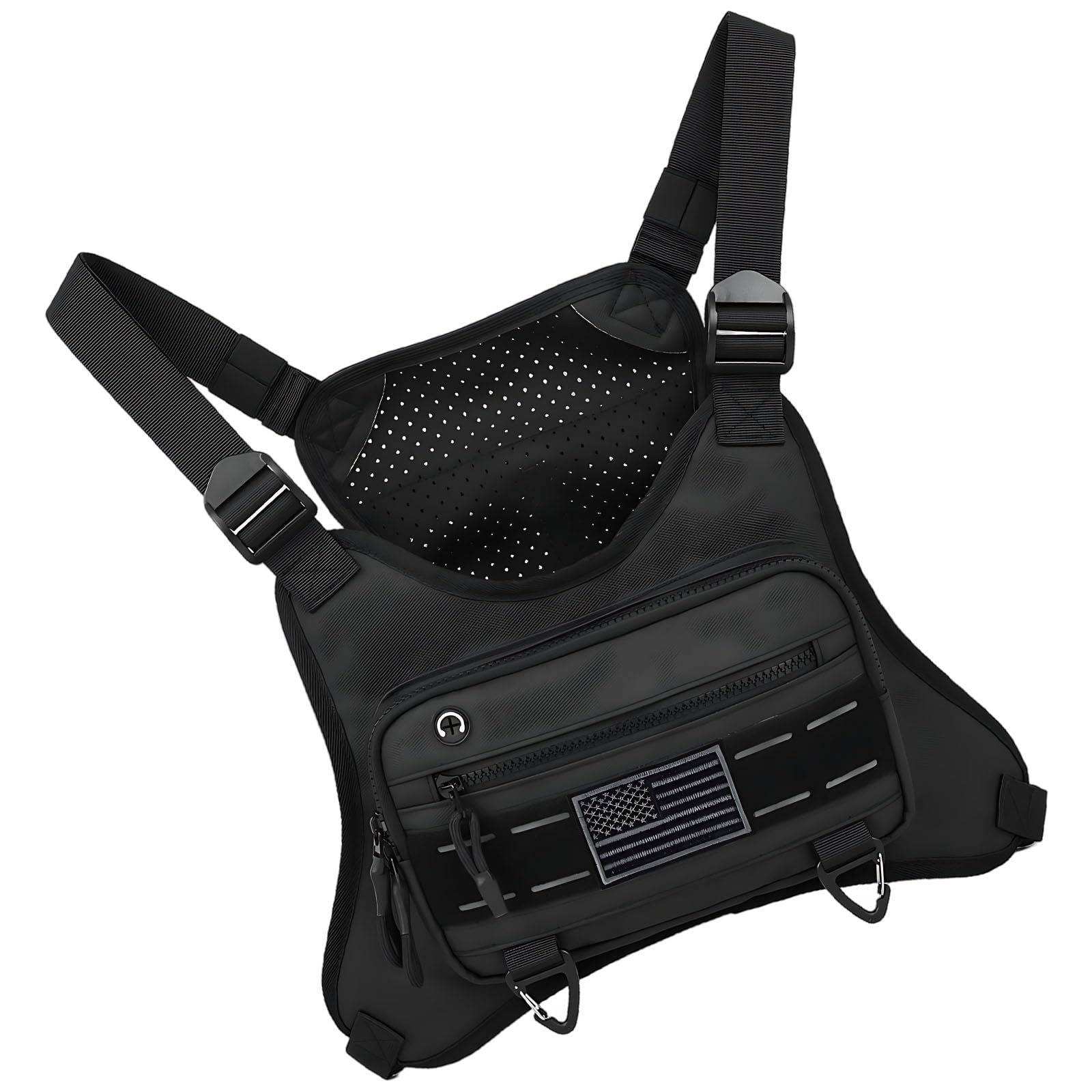 Marsupio da uomo, leggero, con cinghie regolabili, design elegante per escursioni, viaggi, corsa
