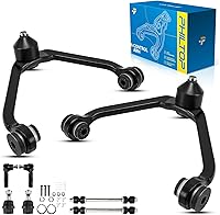 Vista 62 de PHILTOP Kit de suspensión ajustable de elevación de 1-6 pulgadas, 4 piezas de brazos de control superiores e inferiores delanteros compatibles