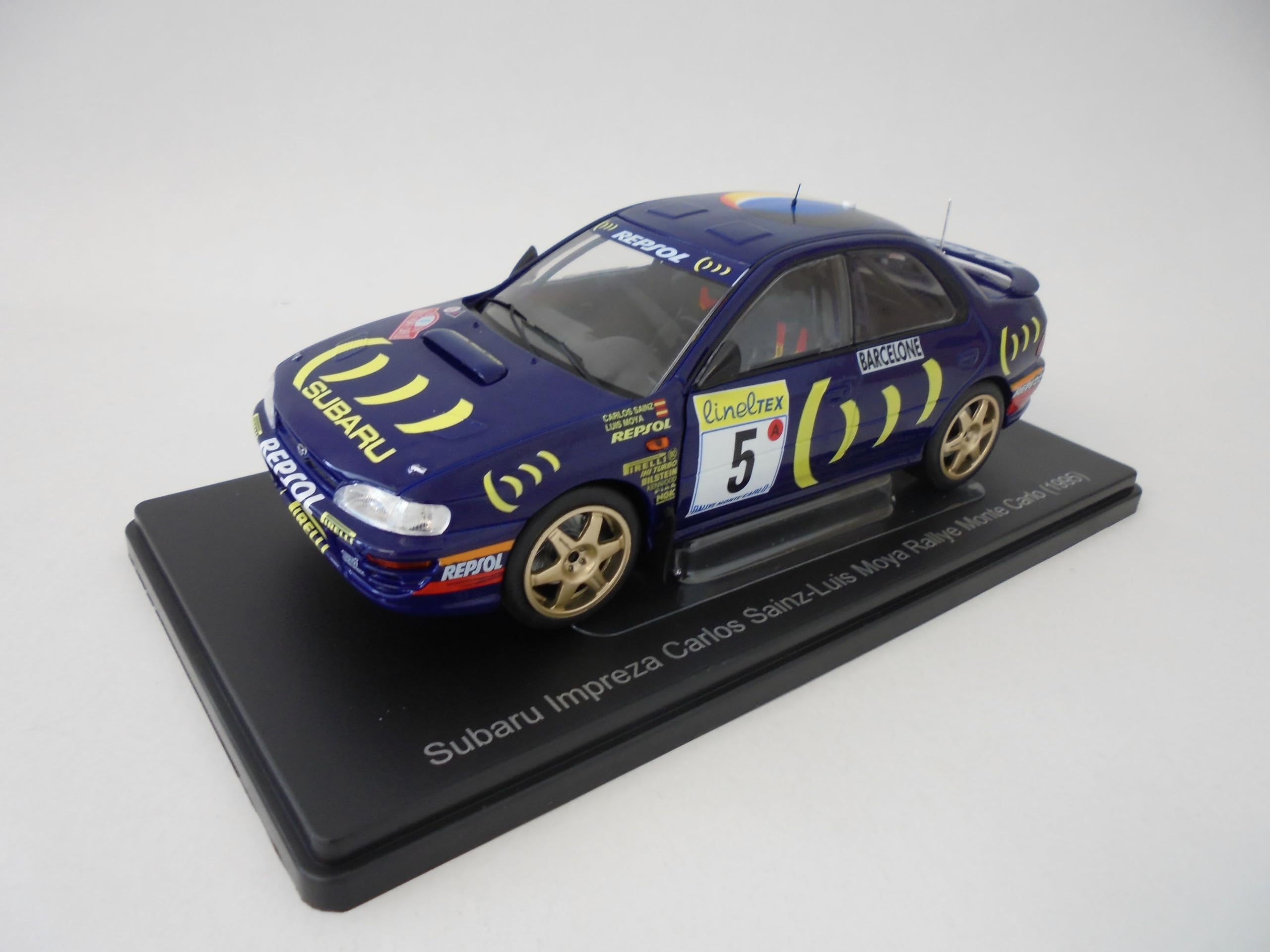 OPO 10 Auto in Miniatura 1/24 Compatibile con Subaru Impreza Carlos Sainz Rallye Monte Carlo (1995) - Modellino Auto VQJ182