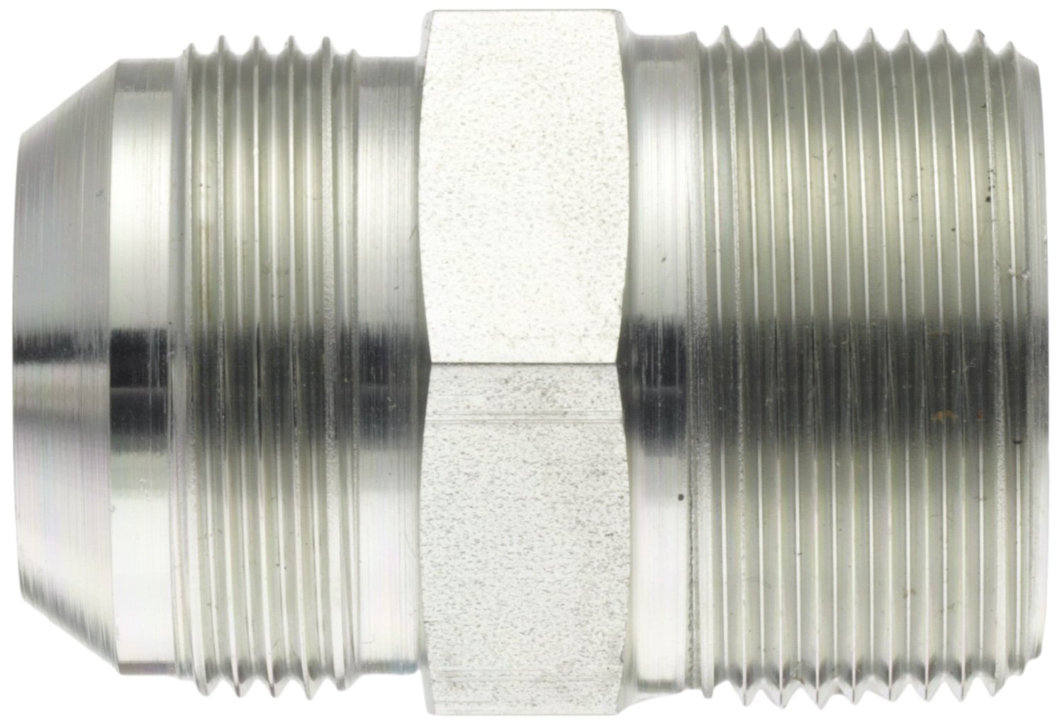 Eaton Aeroquip 2021-20-20S Male Connector, Male 37 Degree JIC, Male Pipe Thread, JIC 37 Degree & NPT End Types, Carbon Steel, 1-1/4 JIC(m) x 1-1/4 NPT(m) End Size, 1-1/4" Tube OD