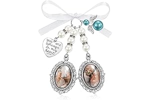 Wedding Memorial Charm: Lace Oval Bridal Bouquet Remembrance Angel Charm