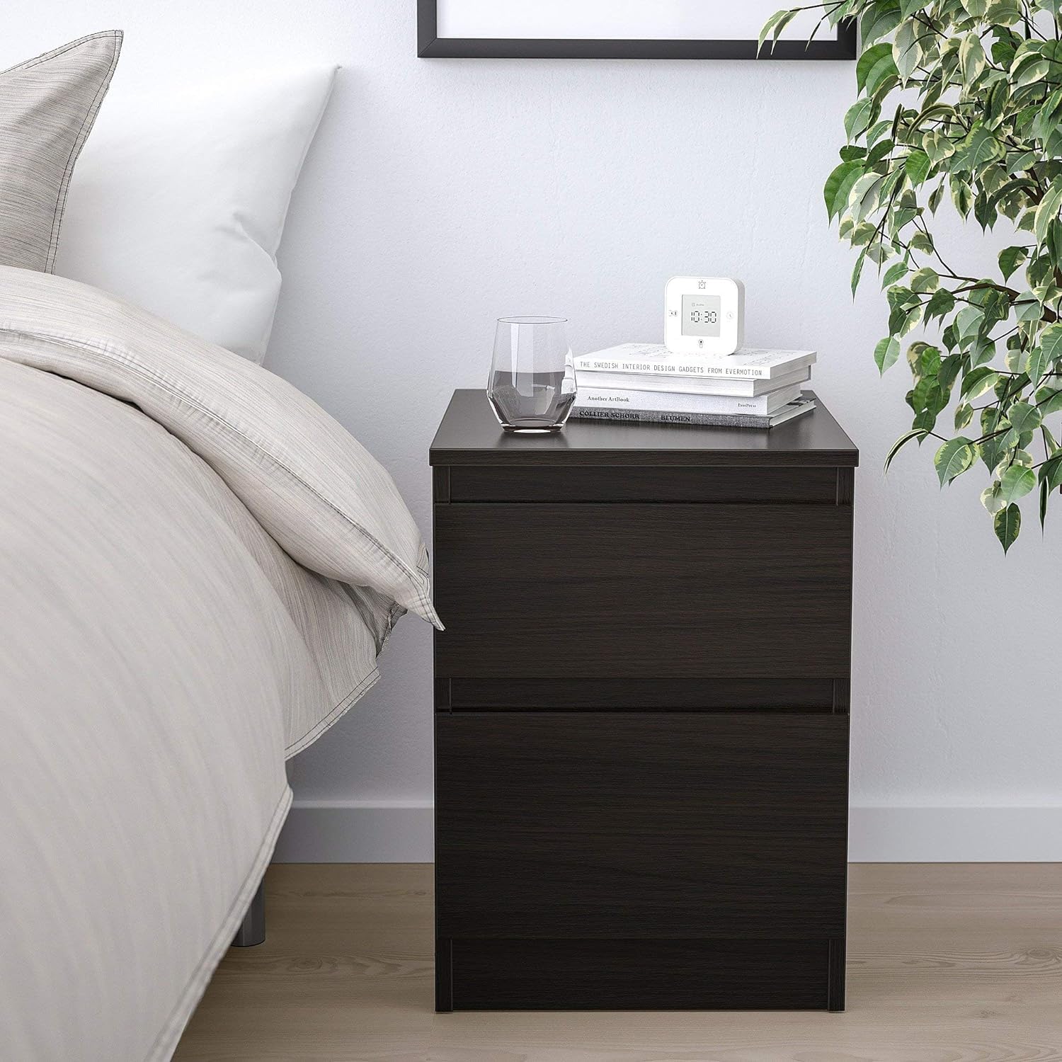 FLAMING INDUSTRIES LLP IKEEAAA Kullen Engineered Wood Chest of 2 Drawers (Brown, 35x49 Cm, 13 3/4x19 1/4")