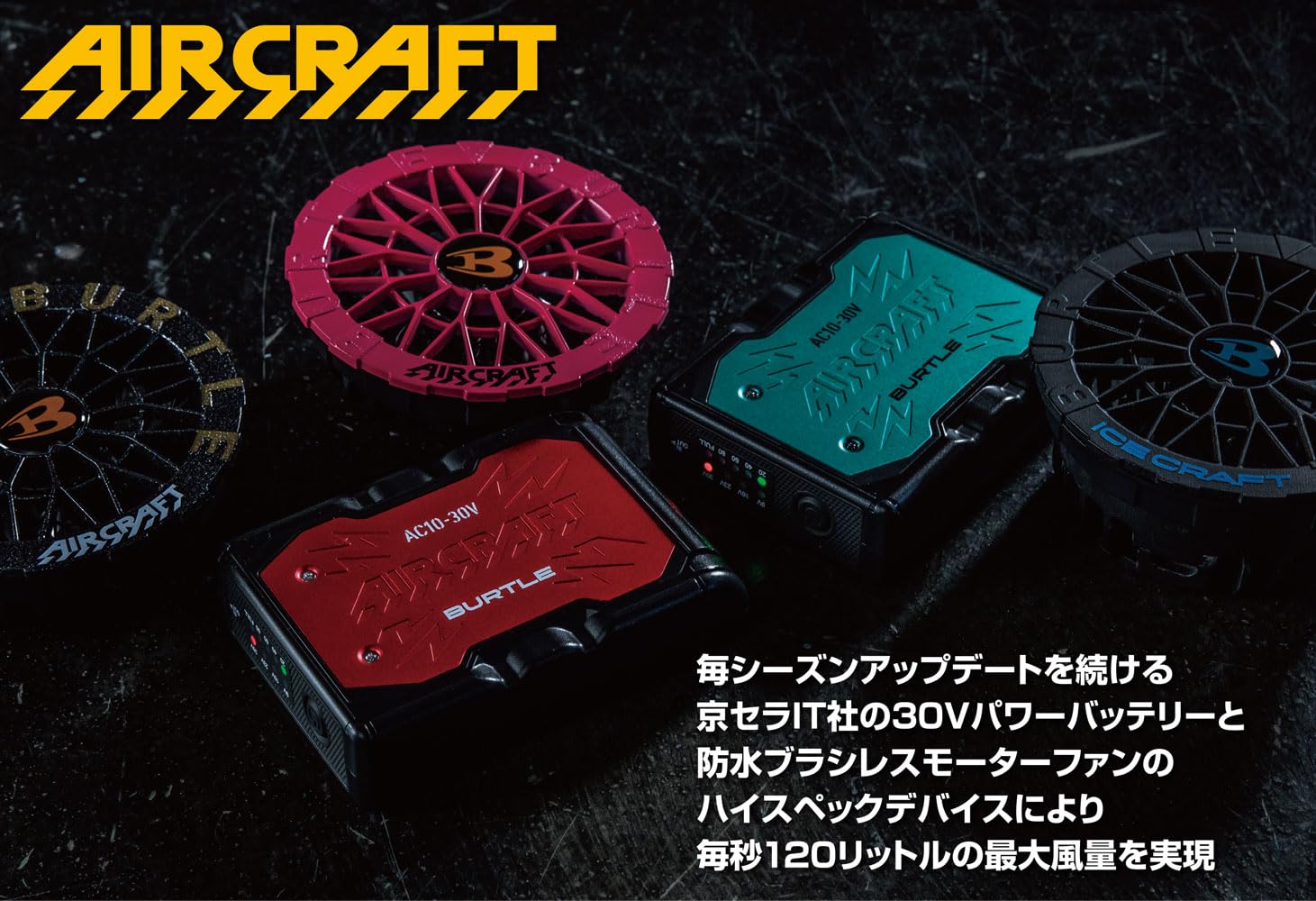 Amazon.co.jp: BURTLE バートル エアークラフト 2026年モデル 30V