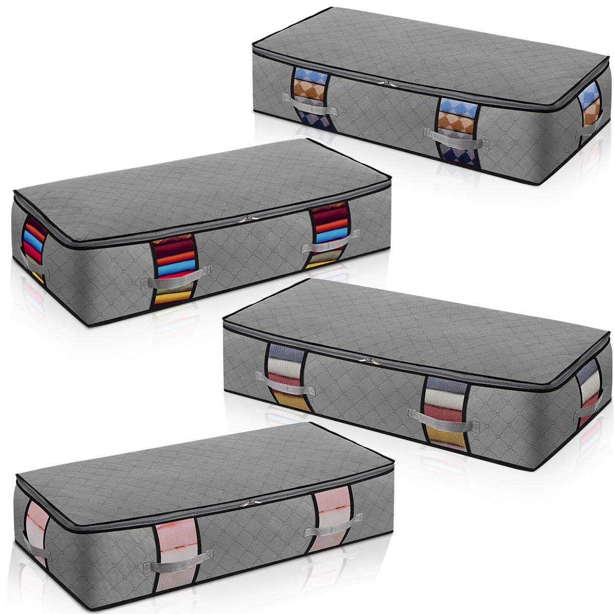 Buy Lesteco ExtraLarge Under Bed Storage Foldable Container [4pack