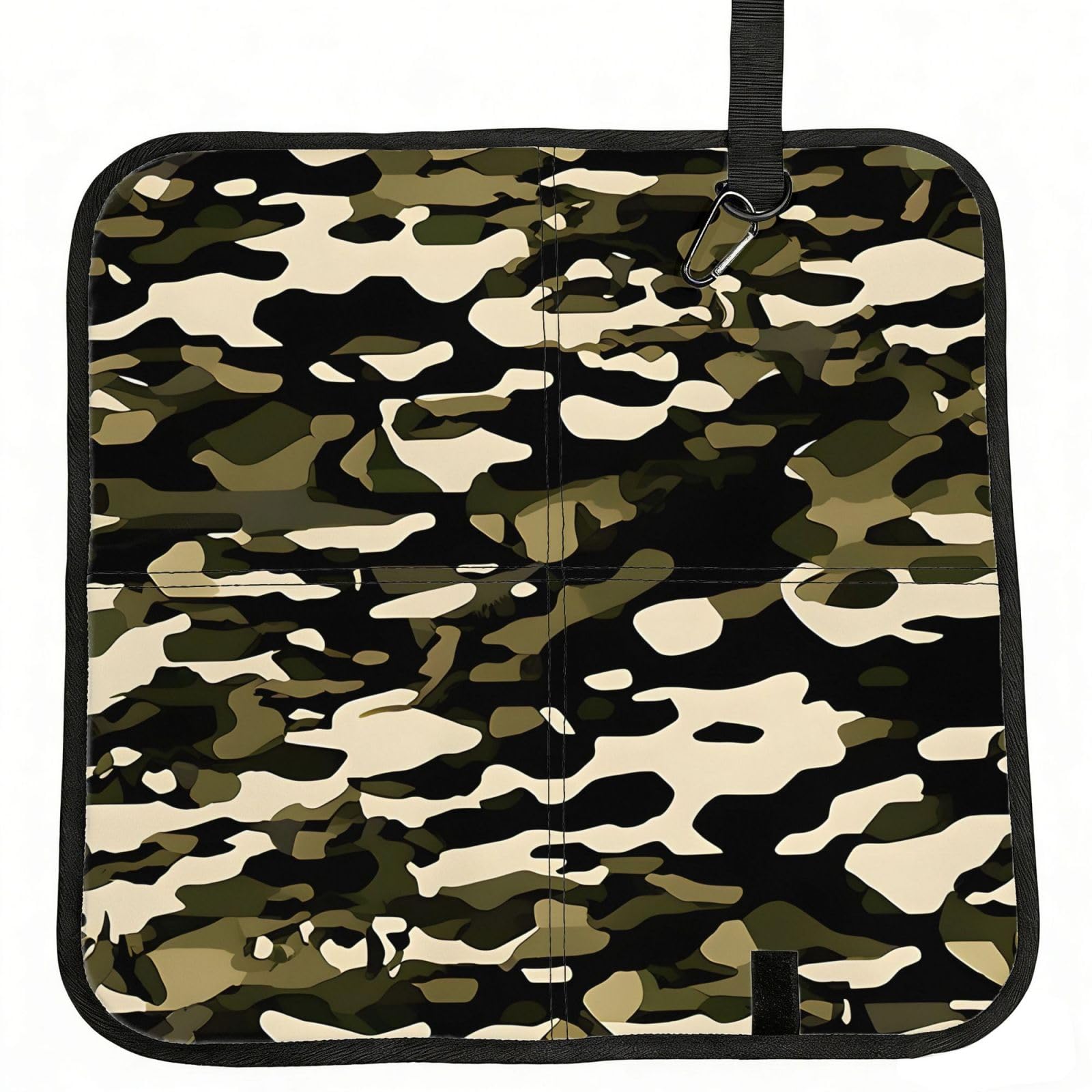 YGLHBDPBF Camouflage Pattern Print Camping seat cushion,Foldable Sitting Pads,Save Backpack Space for Hiking