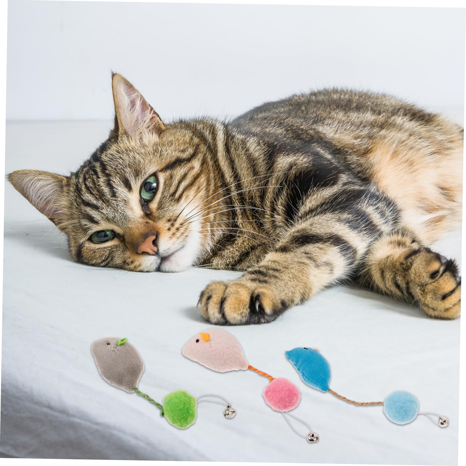 BESPORTBLE 6 Pièces Souris Jouet pour Chat Petit Jouet De Friandise Compact pour Chaton De Friandise pour Taquin pour à Gratter Petit on Peluche