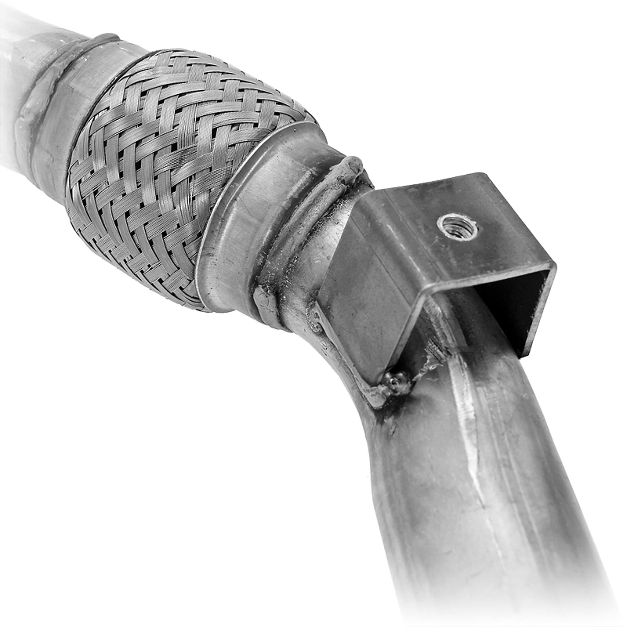 1x Tubo de escape con material de montaje 1 conector de tubo de