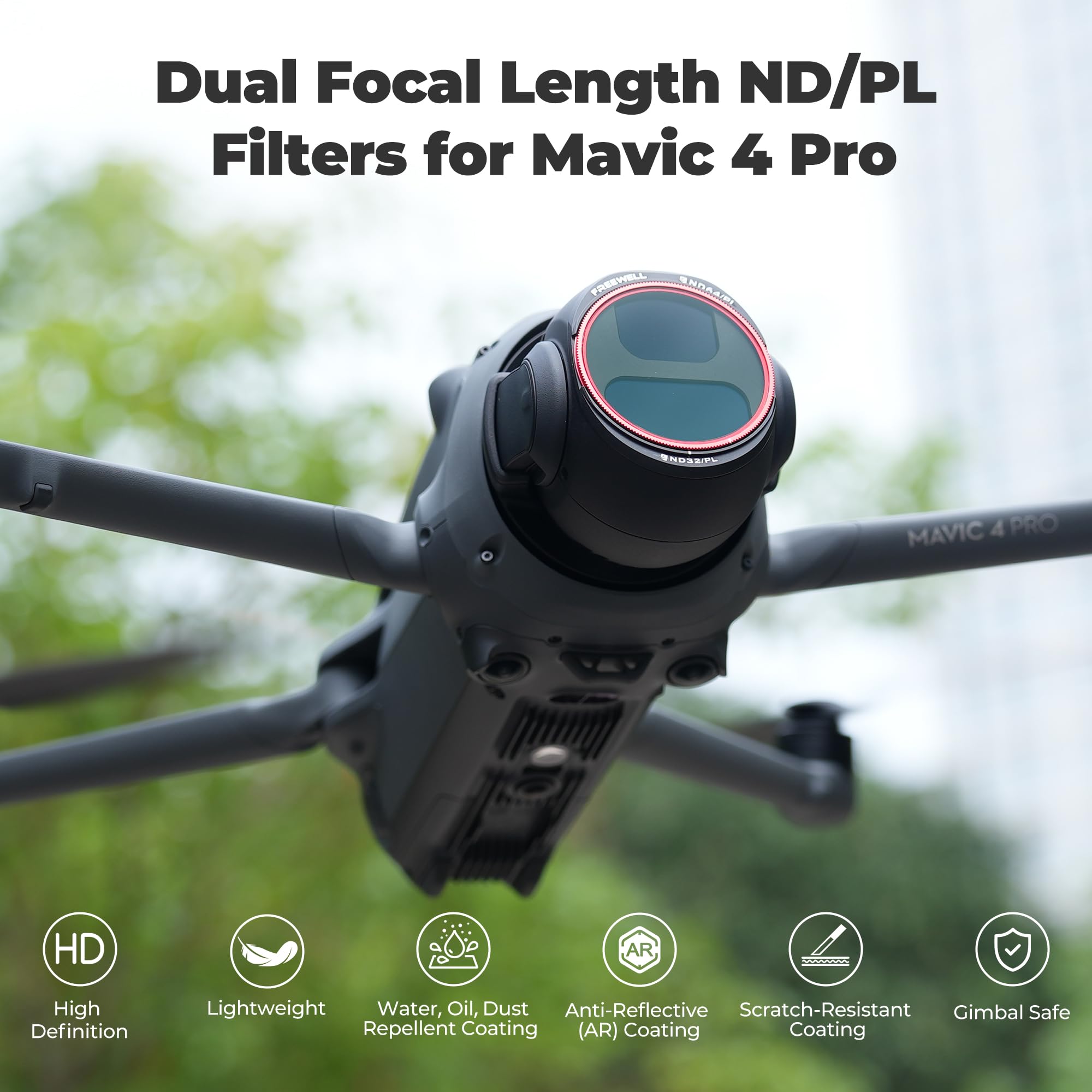 Amazon.com : Freewell Bright Day 4-Pack ND/PL Filters for DJI
