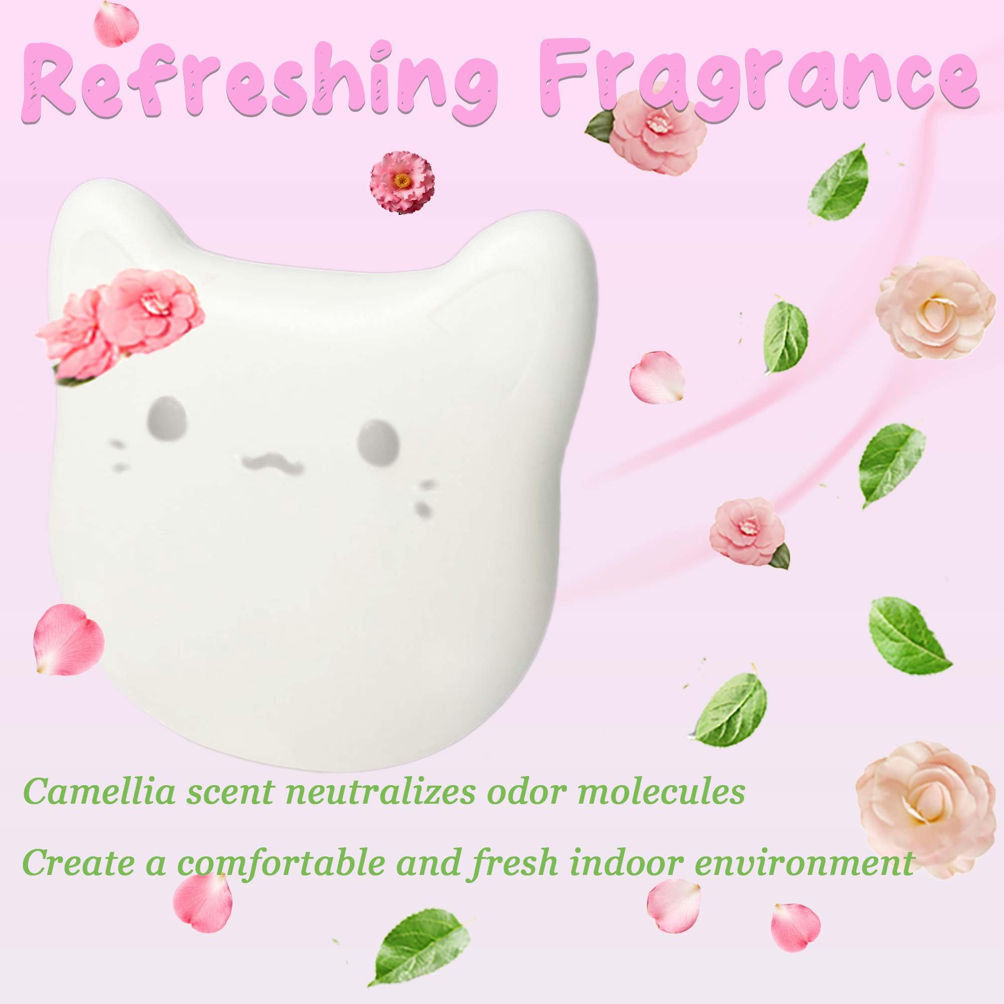 PurifyLogix 6PCS Pets Deodorizing Pods for Cumrige Self Cleaning Litter Box, Odor Remover for Fumoi Automatic Cat Litter Box, Camellia Flower Scented, Long-Lasting Fragrance, Keep Home Fresh - image 7