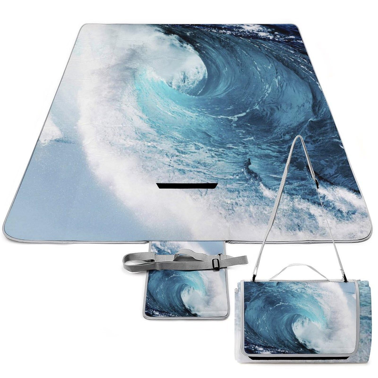 Tapis de pique-nique Ocean Waves pour parc, l'accessoire idéal des repas sur l'herbe