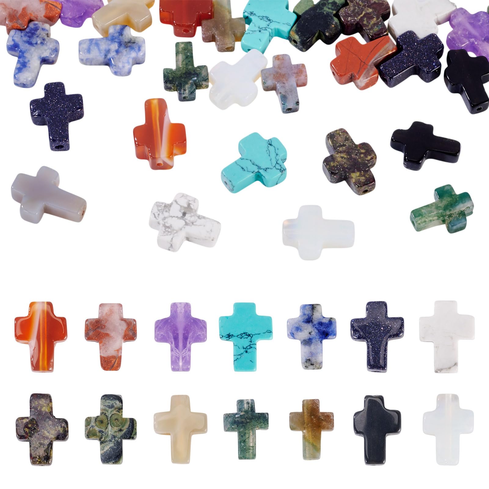 Chapelets en perles de cristal naturel Beadthoven : ornements religieux d'exception pour bijoux