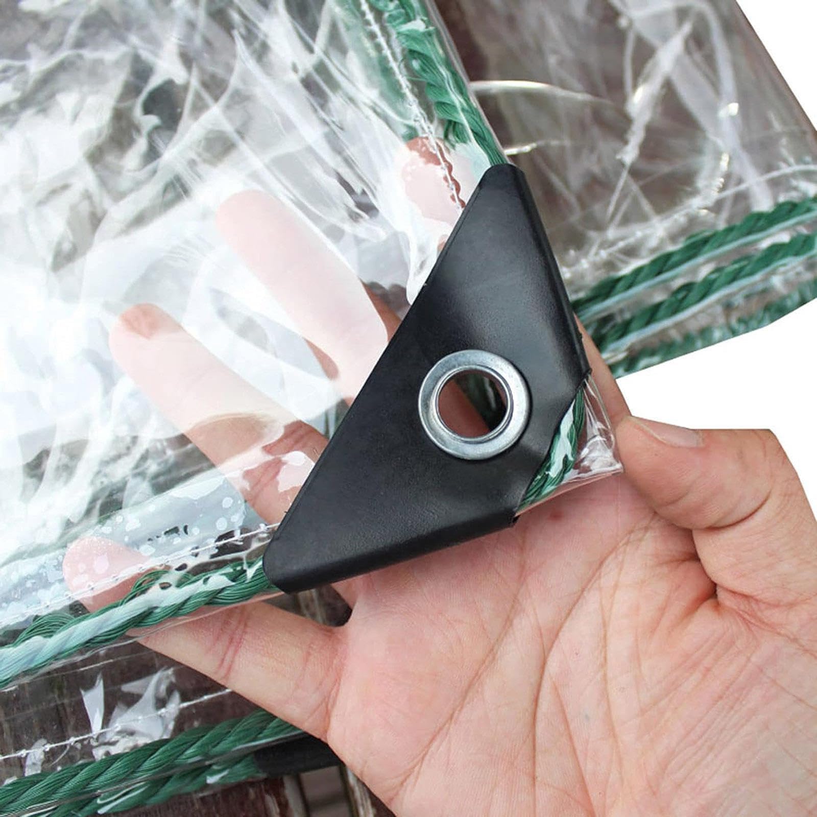 Schwere Pvc Wasserdichte Regendichte Plane,0,3mm Plastik Klare Wasserdichte Abdeckplane,Außen Regen- Und Sonnen Schutzplane,Reißfeste Zeltplane,LxW-3x2.5m/9.8x8.2ft