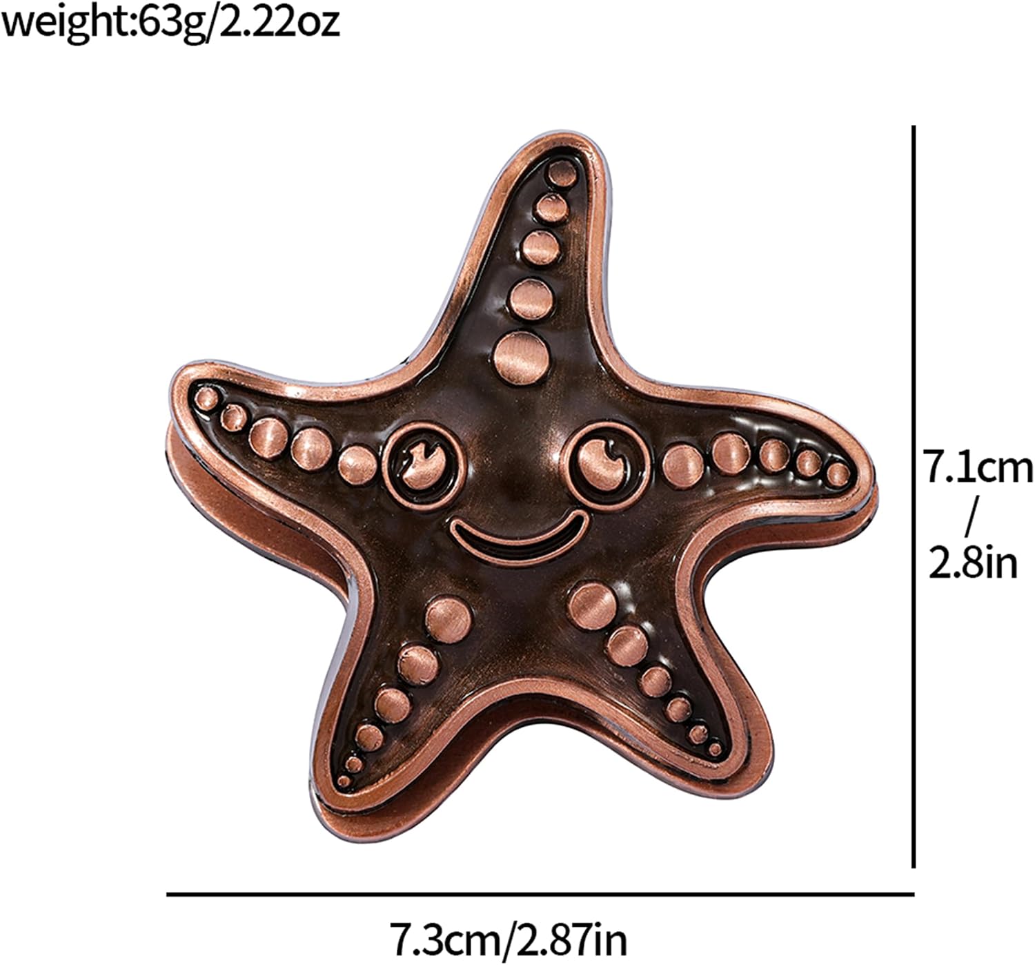 Vintage Ocean Bookmark Clip, 4 Color Starfish Shell Octopus for Book Lovers image 2