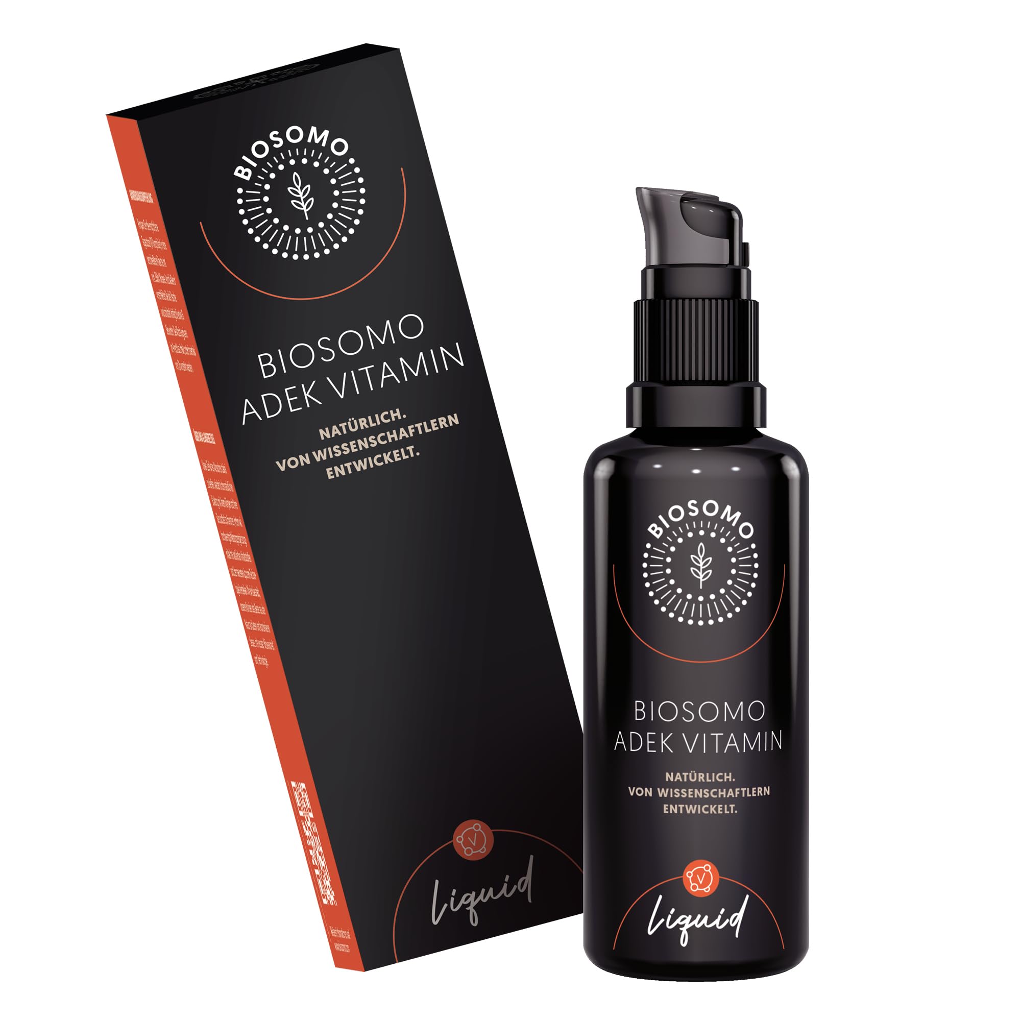 liposomales Vitamin D3 K2 - hochdosierte & vegane D3 K2 Tropfen mit Vitamin A & E - Liposomales ADEK von Wissenschaftlern entwickelt - 6x Monatsvorrat - 50ml