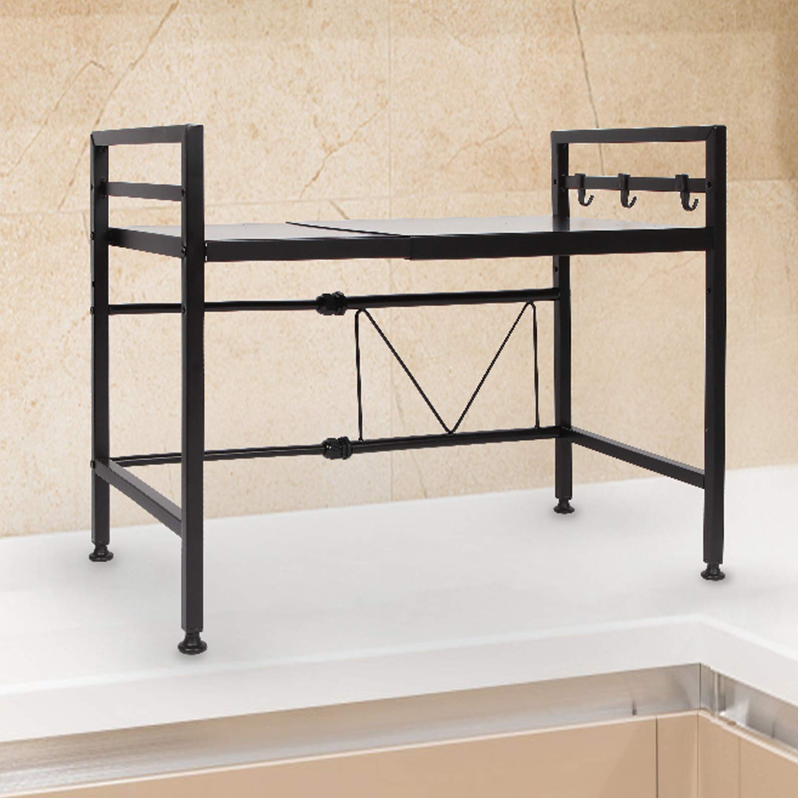 Buy Microwave Oven Rack, Horizontal Extension Microwave Shelf Stand