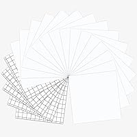 Vista 11 de Permanent Vinyl Sheets- 15Pack 12"x12" Glossy Silver Adhesive Vinyl + 5 Transfer Tapes, Silver Permanent Adhesive Sheets for All Cutting Machine