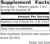 Vista 4 de Planetary Herbals Suplemento de extracto líquido de saúco de espectro completo, 4 onzas líquidas