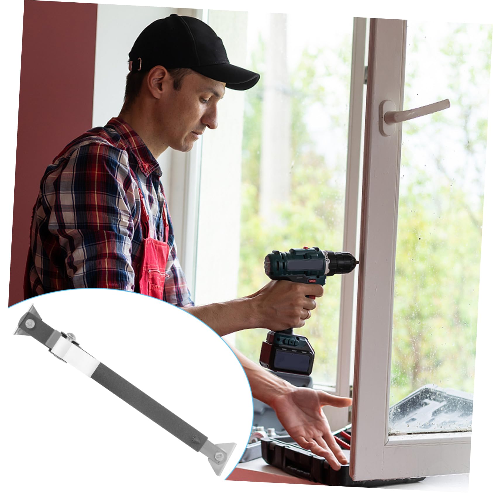 MAGICLULU 5 Stück Fenstersicherungsstange Verstellbare Schiebe Fenstersicherung für Türen und Einbruchschutz für Verschiedene und Türtypen