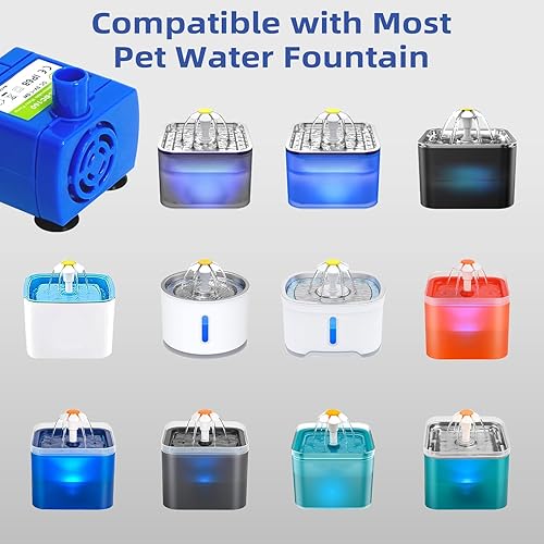 Miniatura 2 de IP68 DR-DC160 Bomba de agua sumergible para gatos Bomba de fuente de agua para cerámica Tritone, acero inoxidable, fuentes redondas para gatos,