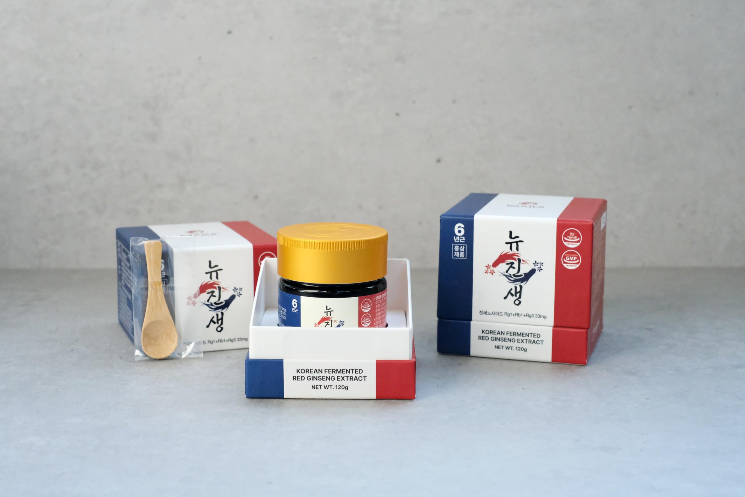 SAMSIDAE - Nuevo Ginseng Rojo Coreano Fermentado, Extracto Concentrado 120 g, Doble Fórmula Innovadora (Clásica + Fermentado), Raíces de 6 años, Alto Contenido de Ginsenósidos 11 mg/g, Curación de 4