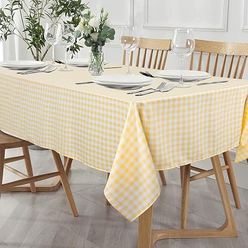 Miniatura 10 de Mantel a cuadros de 52 x 72 pulgadas mantel a cuadros rojo y blanco a cuadros para comedor mantel rústico de celosía decoración de fiesta de boda