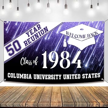 Personalized Banner For Class Reunion, Personalized Class Reunion Banner For Outdoor, Class Of 1980 Reunion Decorations, Reunion Party Banner Gift, Class Reunion Decorations