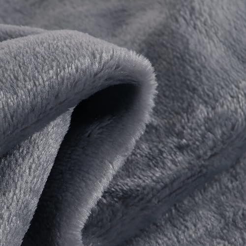 Miniatura 3 de WONTEX Manta gris claro, tamaño individual de 60 x 80 pulgadas, para sofá y cama, manta térmica suave para invierno y todas las estaciones