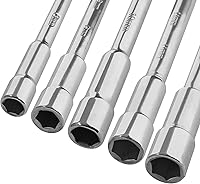 Vista 5 de Piutouyar 5 llaves hexagonales métricas en forma de L en forma de L, llave hexagonal de codo de doble cabeza para herramienta de reparación mecánica