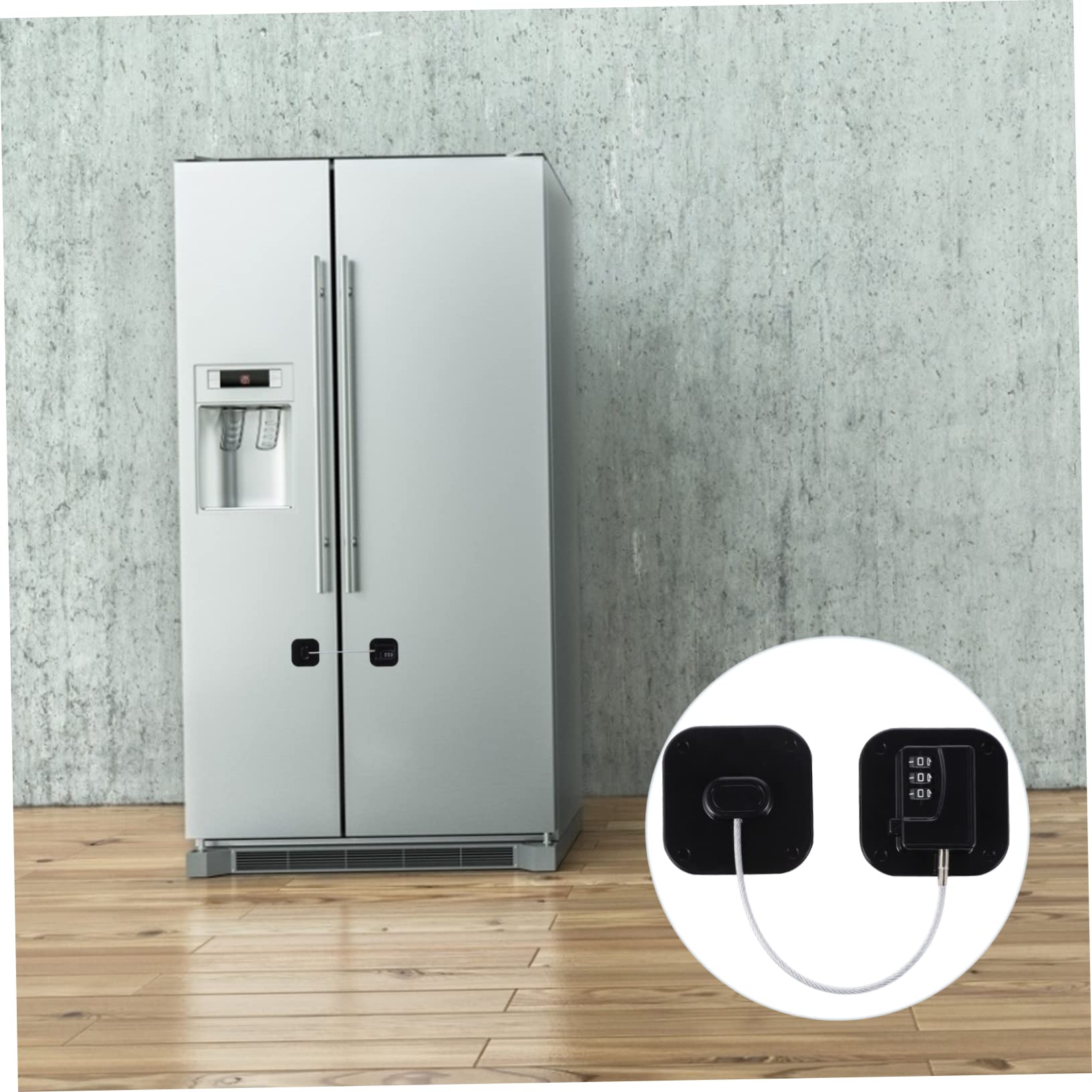 Cerraduras de Refrigerador para Niños Adhesivas Contraseña Negra
