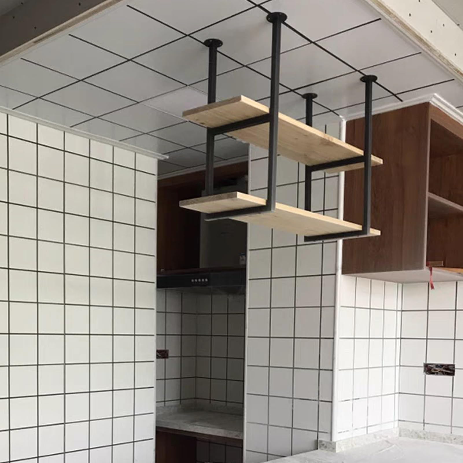 Étagères de rangement suspendues de cuisine et bar 140x30x80cm