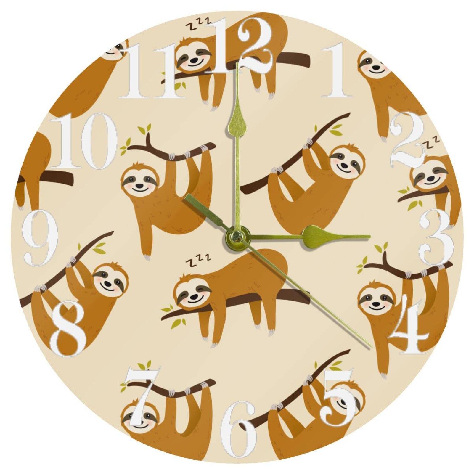 Horloge murale silencieuse et sans tic-tac avec mécanisme quartz précis
