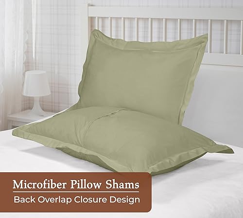 Miniatura 2 de Royale Linens Paquete de 2 fundas de almohada tamaño Queen de 20 x 30 pulgadas, microfibra cepillada 1800, fundas de almohada de cama, resistentes a