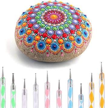 13 Pcs Mandala Dotting Tools, Acrylic Rods & Ball Stylus Pens