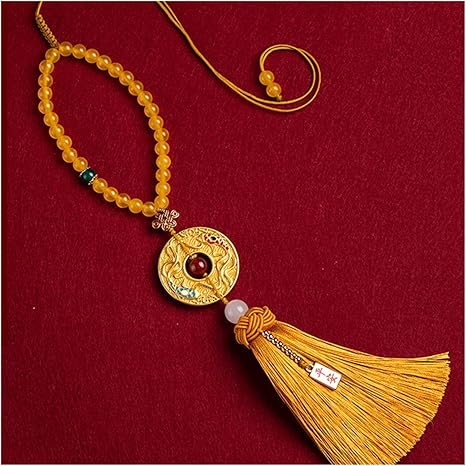 Car Interior Good Luck Pendant Pisces Pei Peace Buckle Car Rearview Mirror Pendant Fashion Gifts Car Accessories Internal Pendant