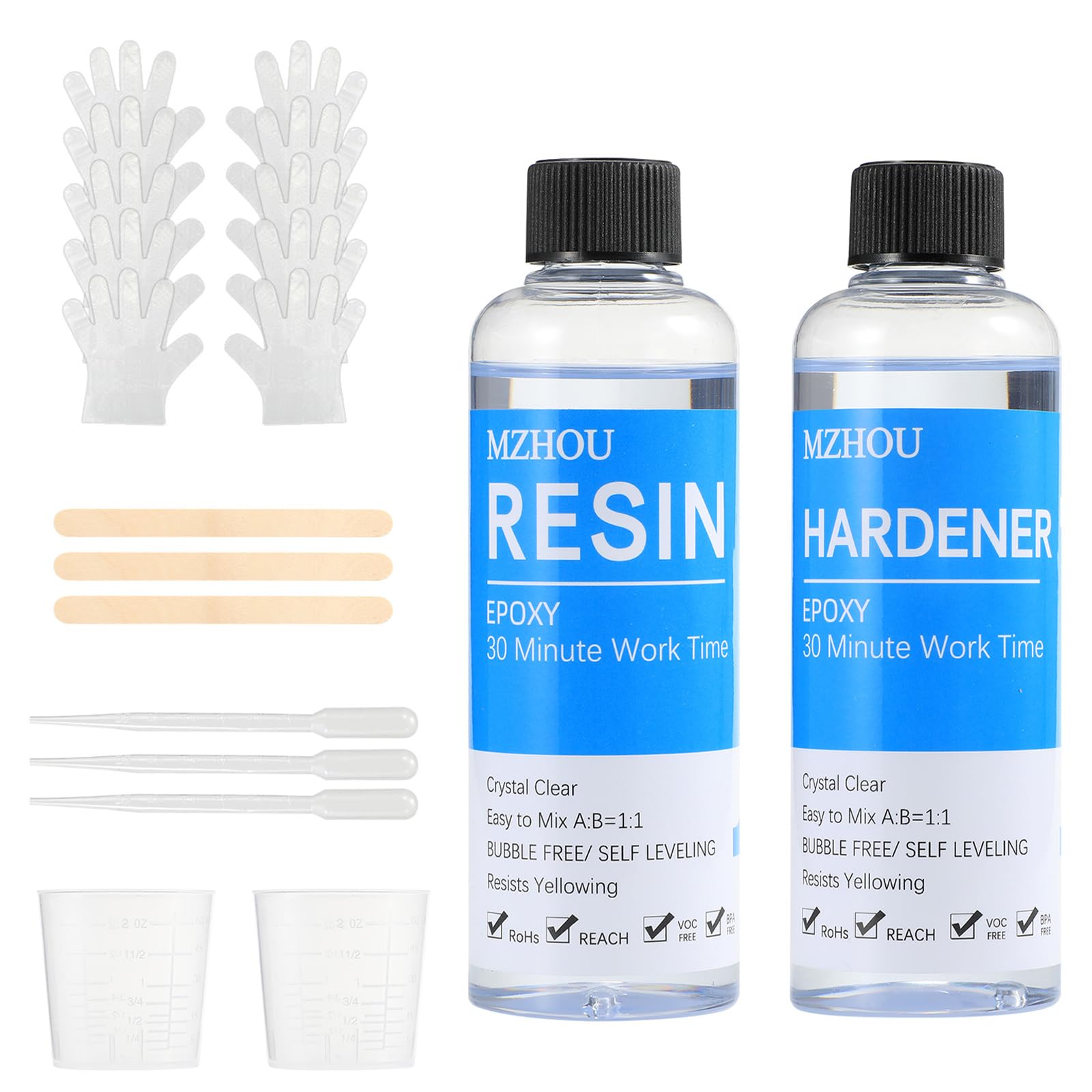 NASUBI Resina Epoxi Transparente De 2 Galones Con