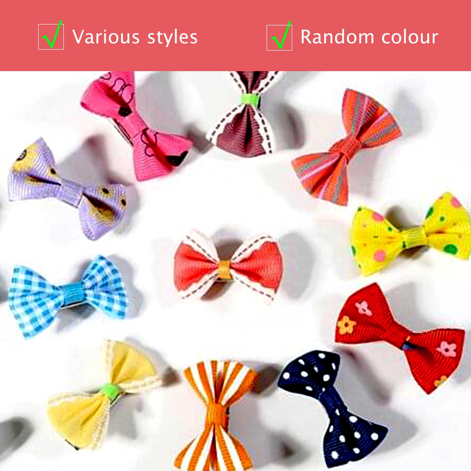 Mini Fiocchi Di Raso 100 Pezzi Multicolori - 4x3cm, Per Decorazioni, Capelli, Regali, Matrimoni, Fai Da Te - Foto 2