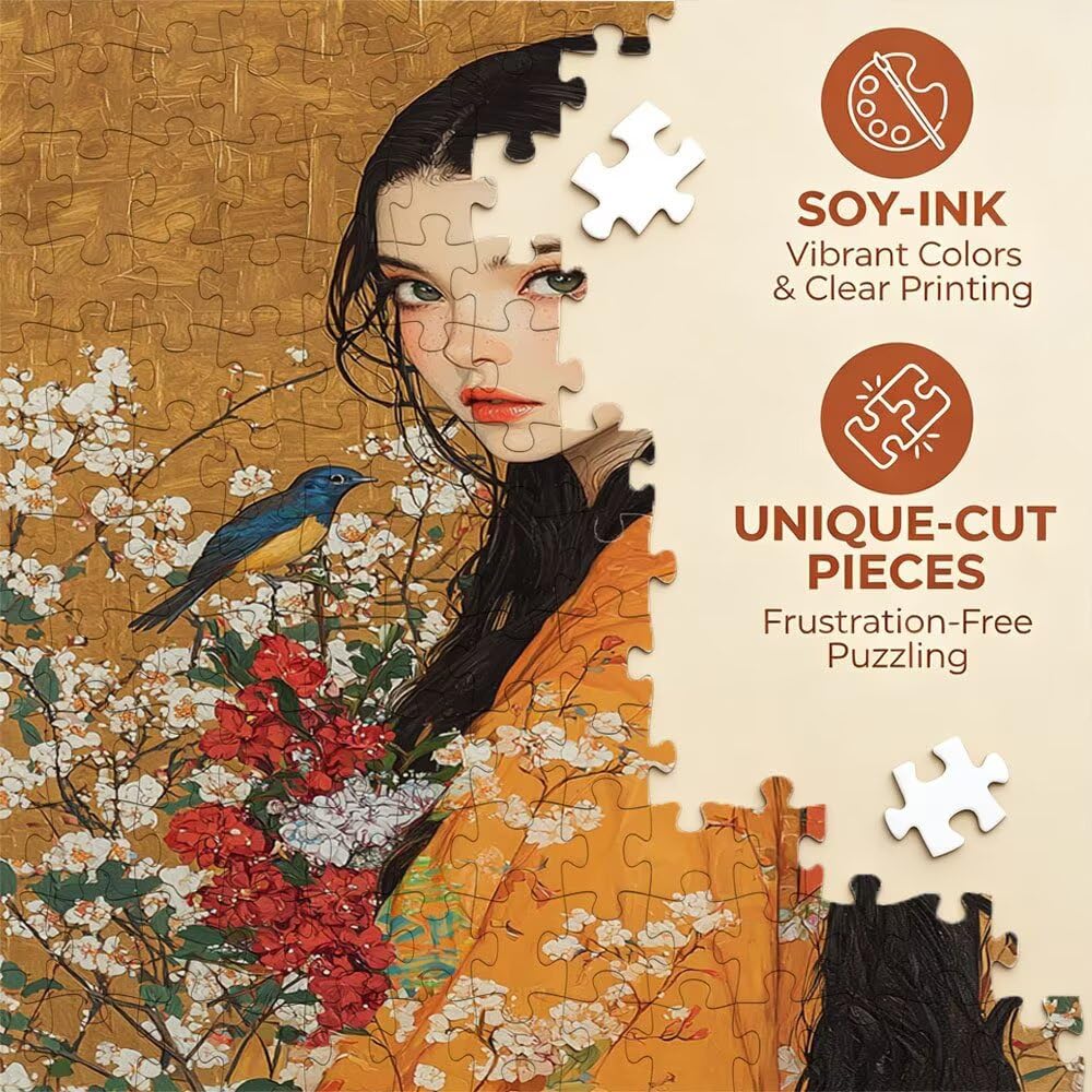 Puzzle 3000 Pezzi, Donna Uccello 3D Puzzle per Adulti Impegnativo, Educa Puzzles Artistico, Divertente E Stimolante Puzzles Decorativo per La Famiglia, Regalo e Decorazione Pareti DX0YL6-749