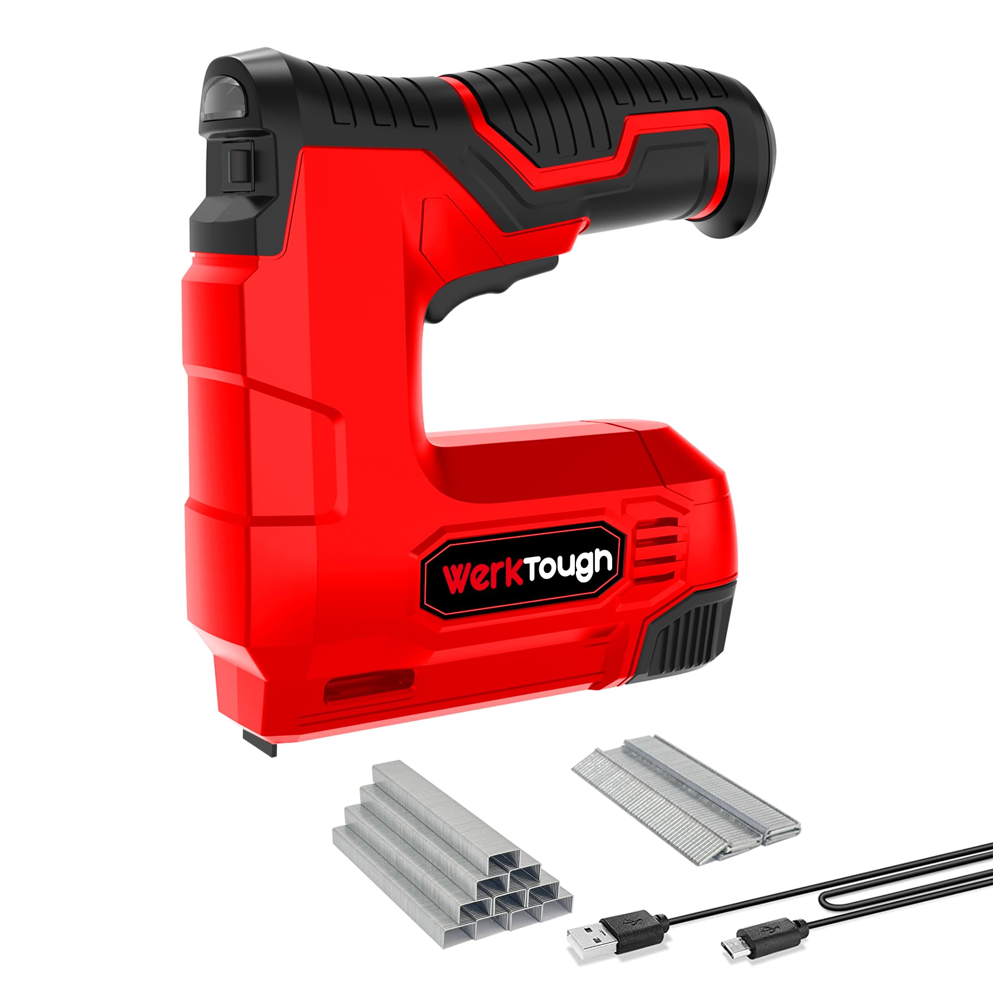 4V Cordless Staple Gun - Brad Nailer 2-in-1 -1