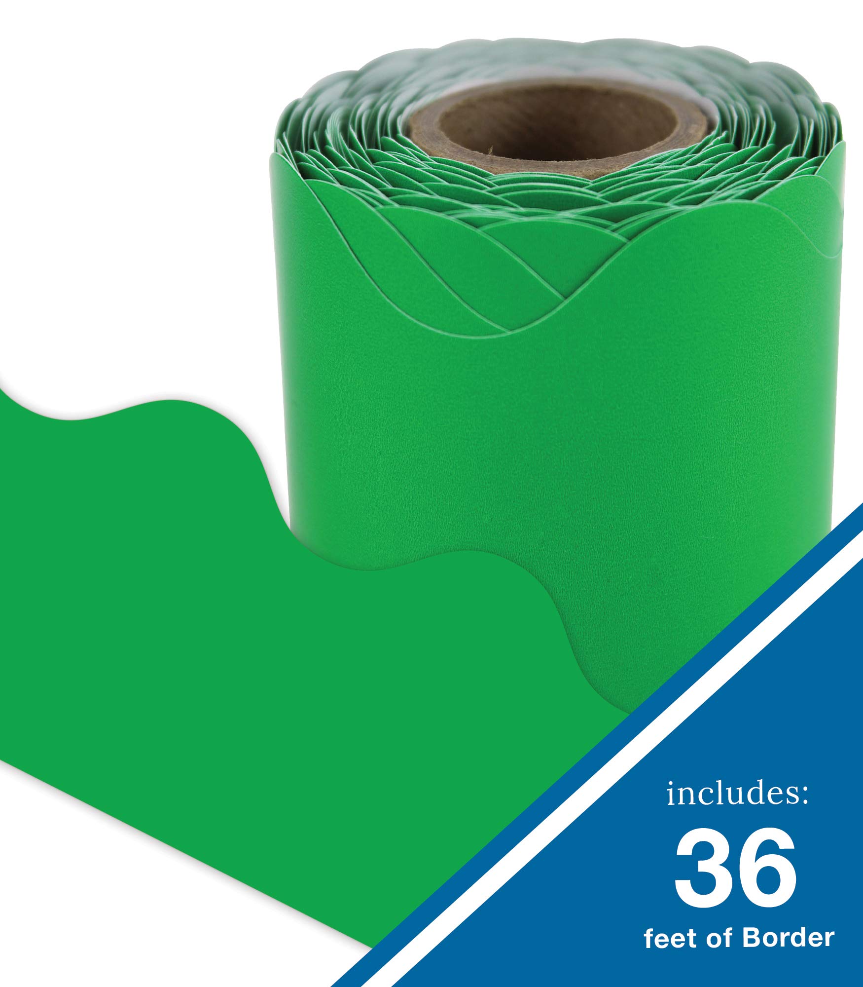 Buy Carson Dellosa Scalloped Bulletin Board Border—Green Rolled Border