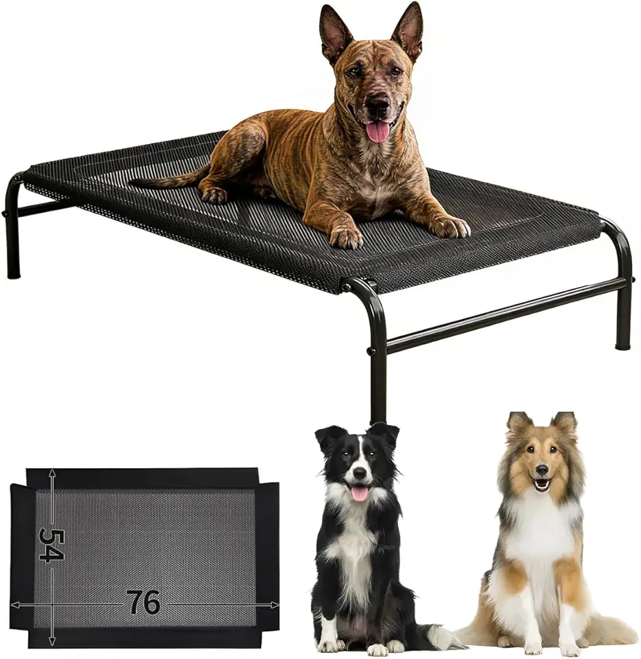 Cama Suspensa para Cachorro Gato Pet, Caminha Lavável Elevada Confortável Higiênica Ortopédica Antiderrapante Respirável para Cães de Médio Porte