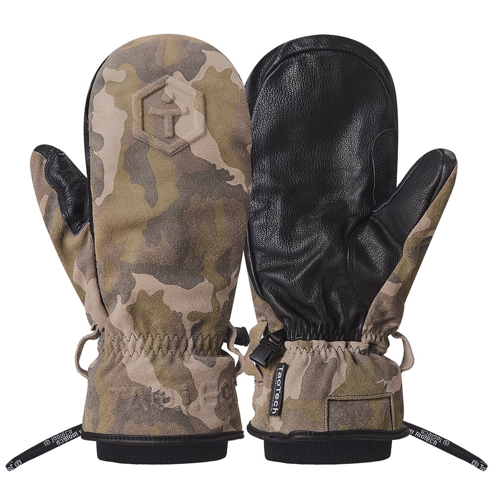 Amazon | TaoTech スノーボード グローブ ミトン 本革 メンズ
