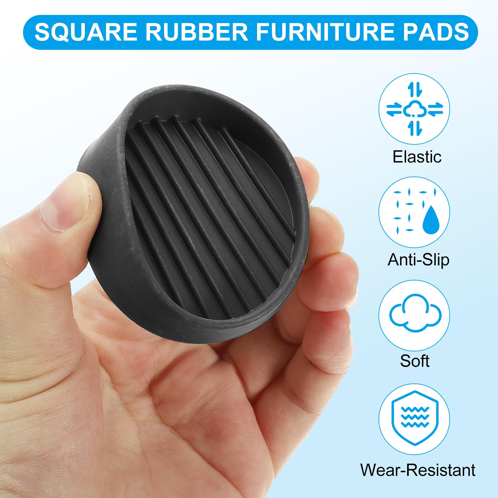 PATIKIL 2" Round Rubber Furniture Pad - Image 3