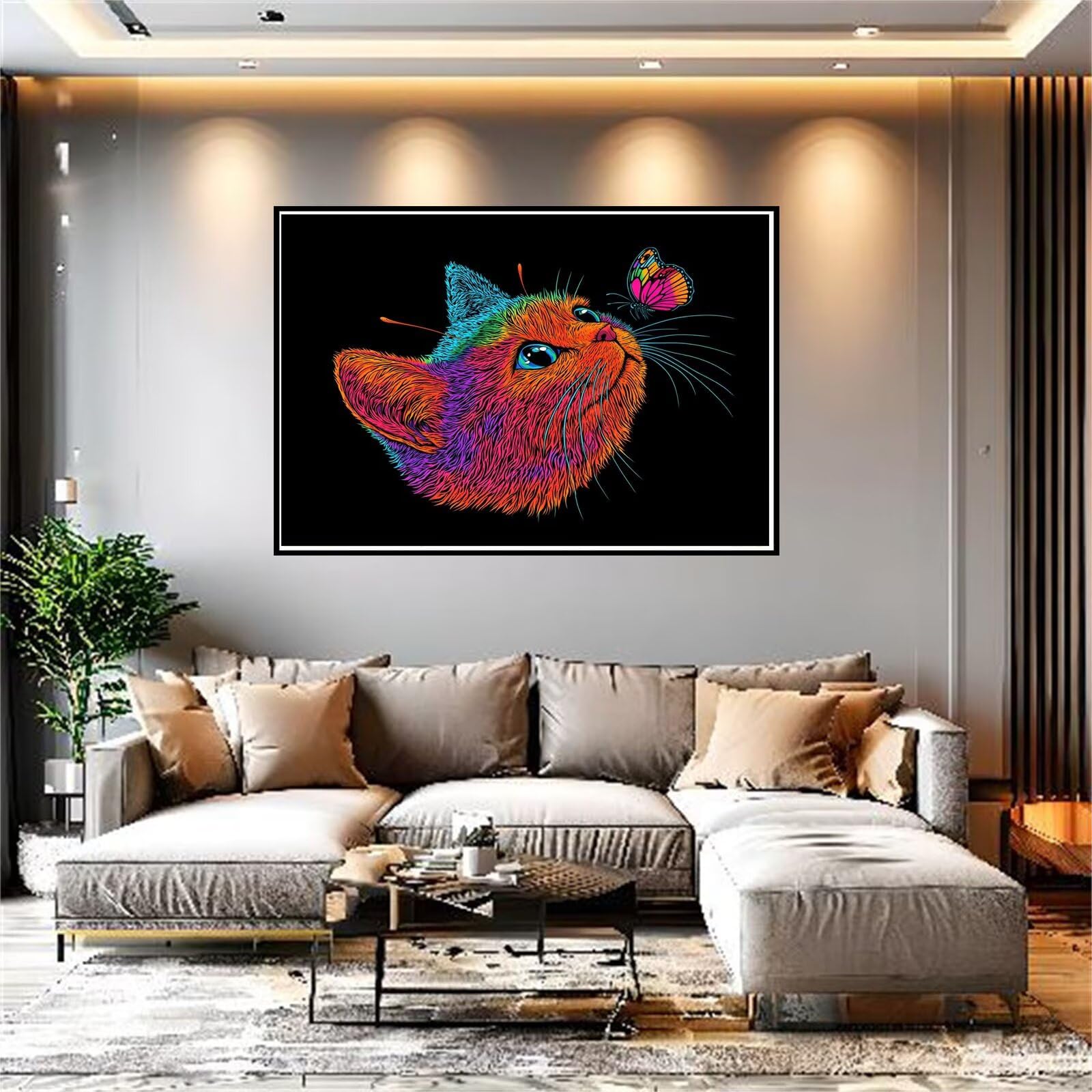 Diamentowe zestawy artystyczne 5D dla dorosłych i dzieci, diamentowy obraz kotek, motyl, mozaika, pełny zestaw akcesoriów, sztuka kryształowa do samodzielnego wykonania zestawy dla dorosłych, dzieci