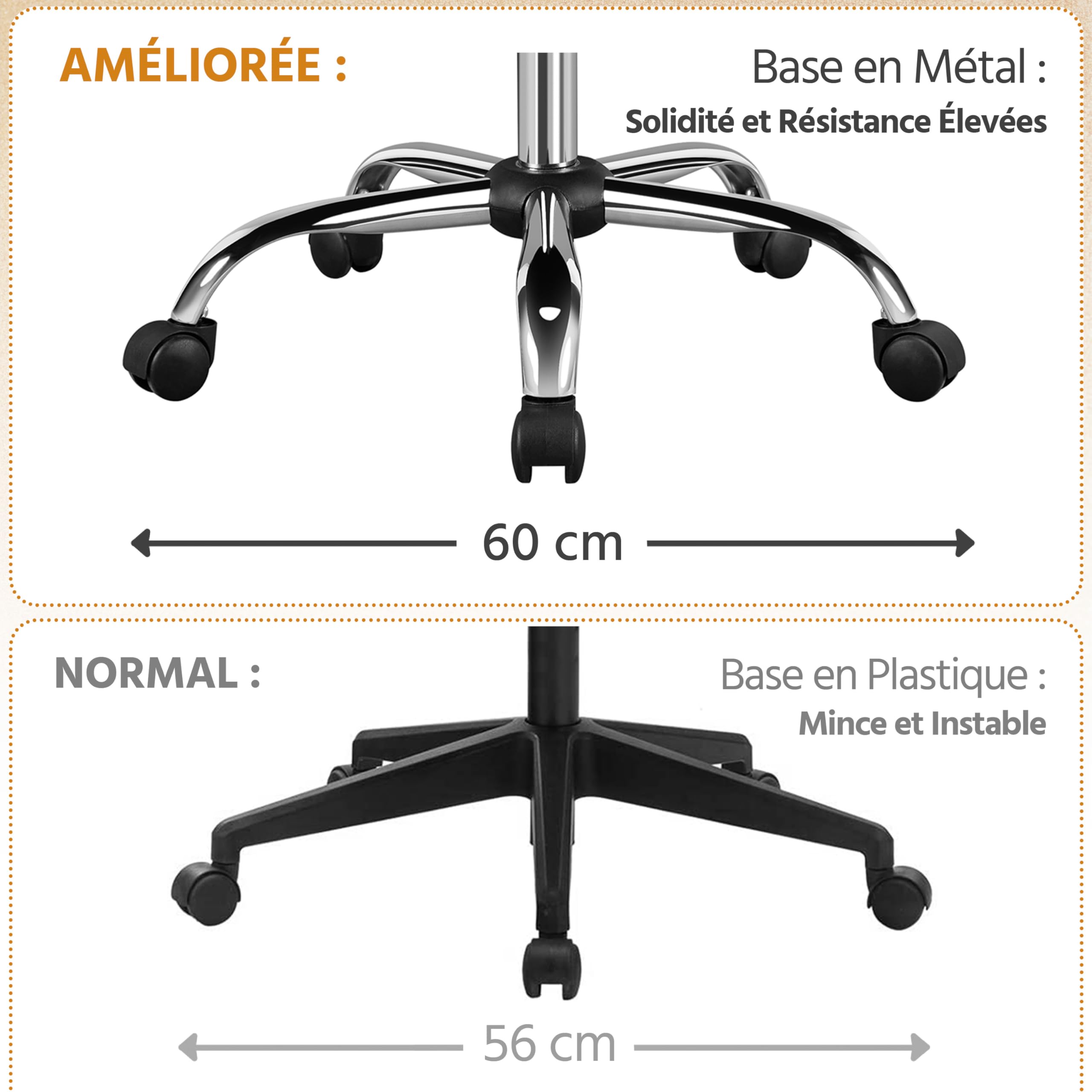 Yaheetech Fauteuil de Bureau Similicuir Chaise de Bureau Erconomique Hauteur Réglable Inclinable avec Dossier Rembourré Brun Rustique