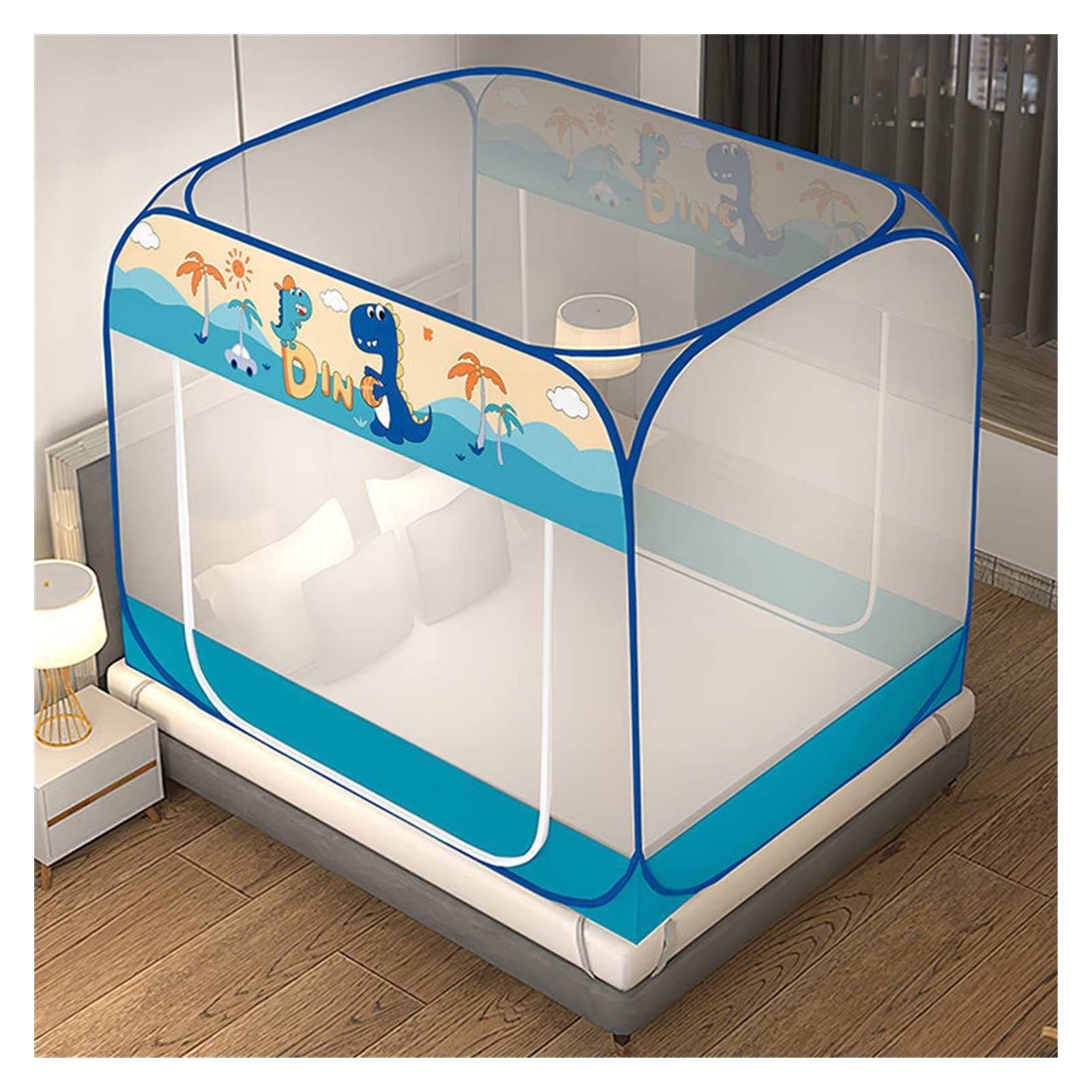 Moustiquaire yourte pliable 1,8x2,0m à ouverture automatique sans installation